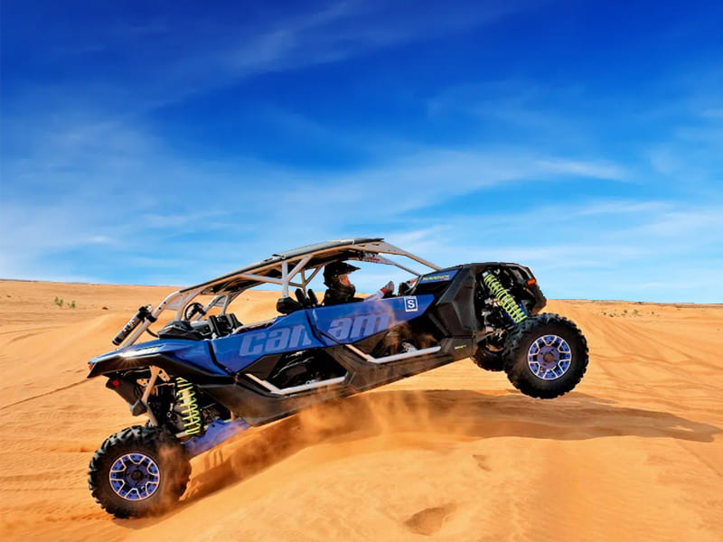 Dubai Desert 4-Seater Can-Am 1000 CC Dune Buggy at Red Dunes with Thrilled Adventure