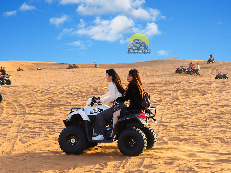 Inside a Boundary Double Seat Quad Biking Dubai Desert 1