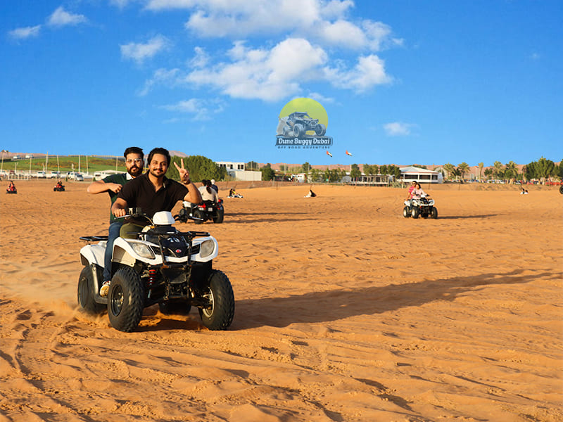 Inside a Boundary Double Seat Quad Biking Dubai Desert 2