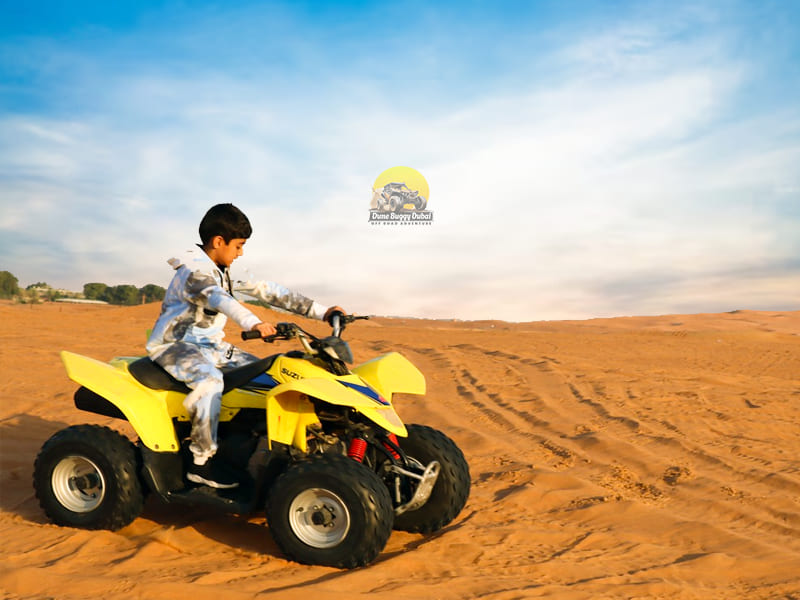 Kids Quad Biking Dubai Desert 4