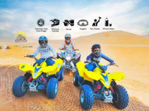 kid’s quad biking in Dubai Desert 70 CC to 90 CC for 30 Minutes @90 AED