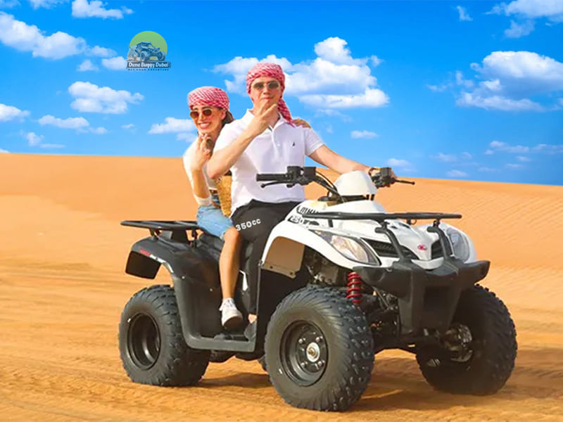 Open Desert Double Seat Quad Biking Dubai Red Dunes