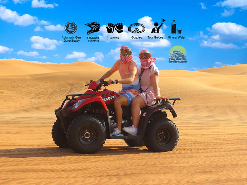 Open Desert Double Seat Quad Biking Dubai