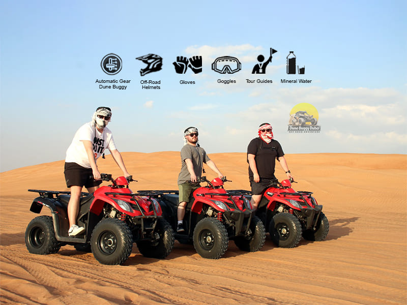 Open Desert Single Seat Quad Biking Dubai Desert