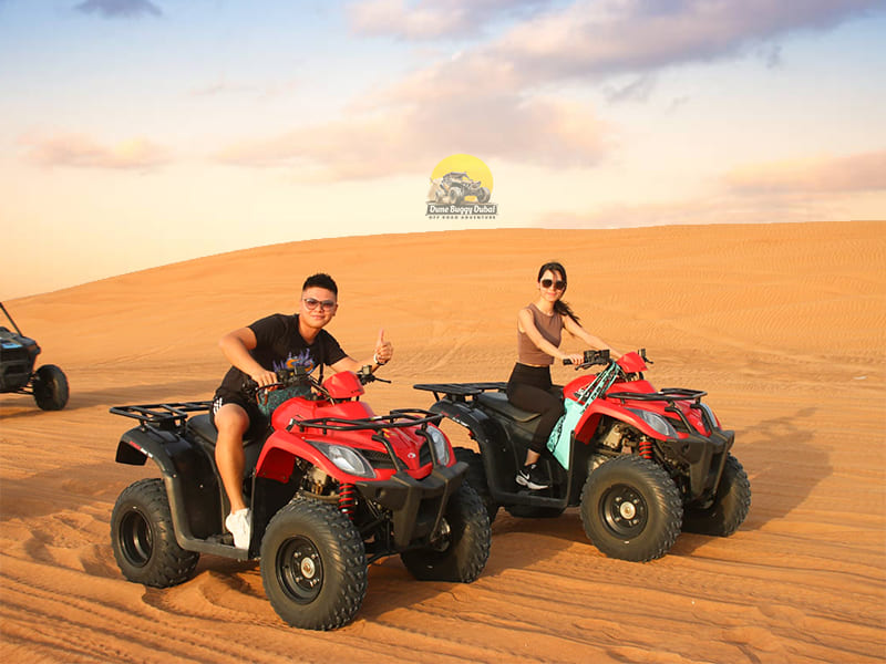 Open Desert Single Seat Quad Biking Dubai Red Dunes