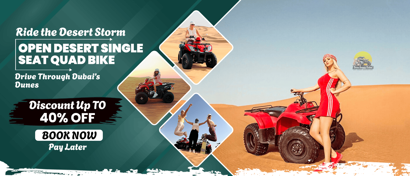 Open Desert Single Seat Quad Biking Dubai