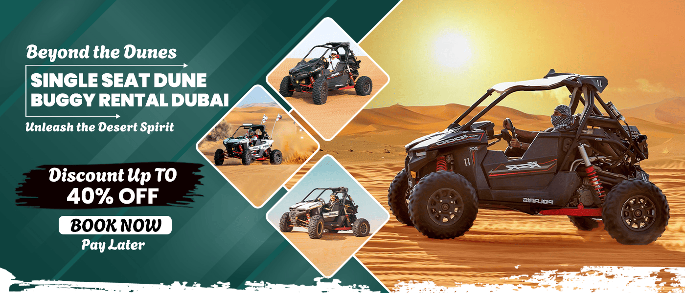 Single Seat Dune Buggy Rental Dubai mokup banner